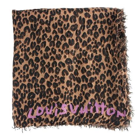 louis vuitton leopard stole 2015|stephen sprouse leopard stole.